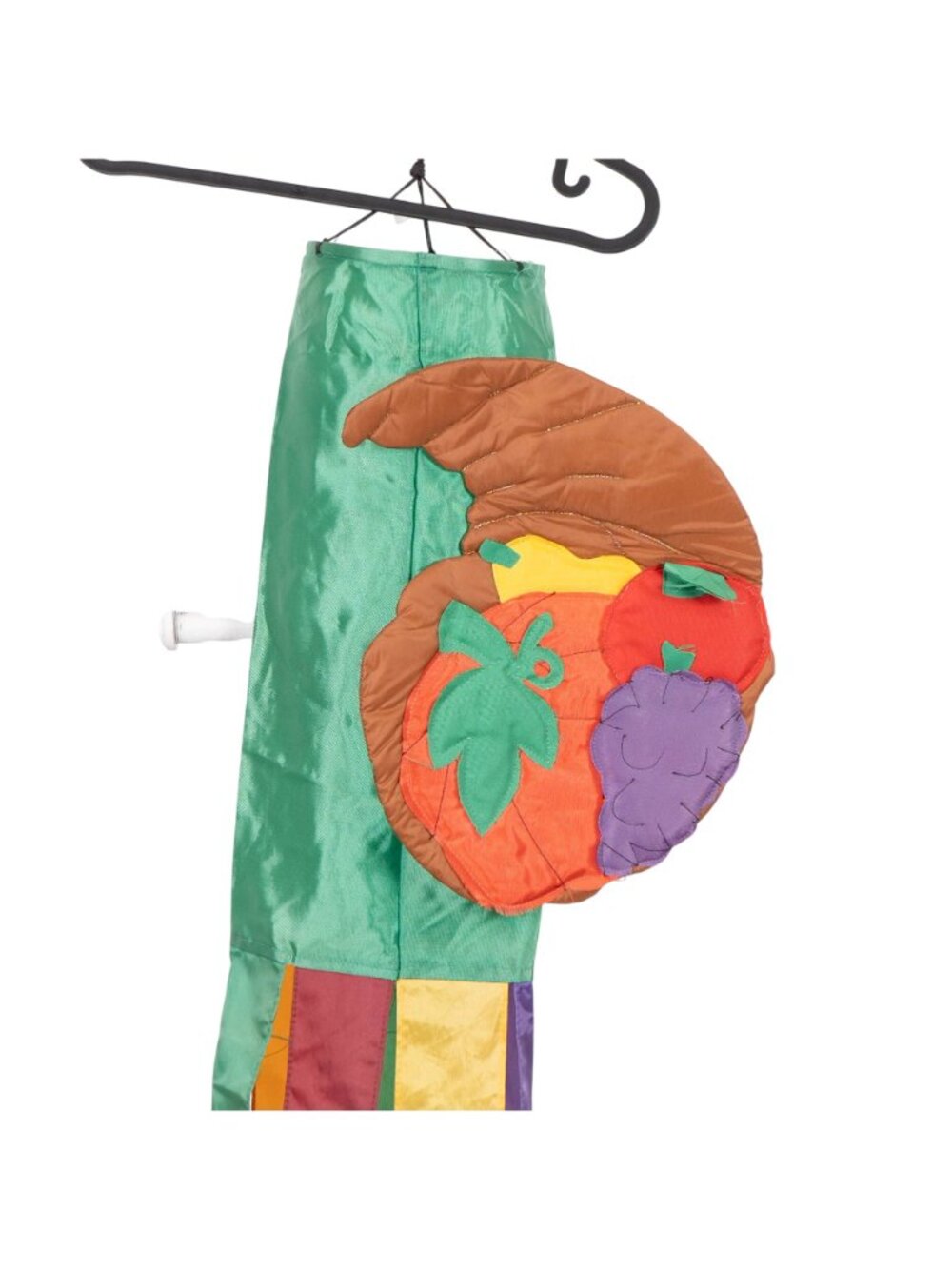 Thanksgiving Cornucopia Windsock VTG Multicolor Streamers Yard Outdoor Decor - Picture 2 of 5